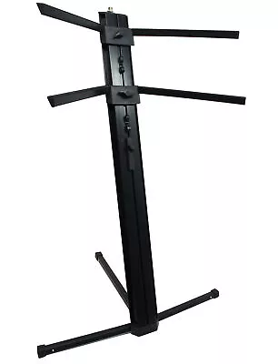 Harmony Audio HA-KEYSTAND Pro 2-Tier Column Keyboard Stand 5/8  Mic Mount New • $139.95