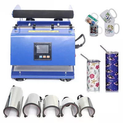 6 In 1 Tumbler Mug Heat Press Machine For Mug Cup Bottle Cup Baking Machine 600W • $208.05