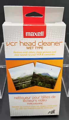 Maxwell VCR Head Cleaner WET Type -Cleaning Fluid Bottle Is Empty-Parts Only • $2.99