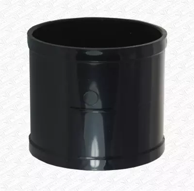 £7.19 • Buy Solvent 110mm Soil Pipe Straight Coupling Join Socket - Black Glued