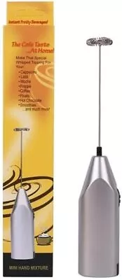 Milk Whisk Hand Mixer Mini Whisk Electric Whisk Whipper Handheld Beater Coffee • £4.45