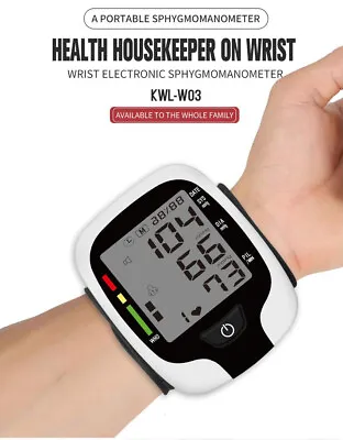 Digital Wrist High Blood Pressure Monitor Voice Talking BP Cuff Meter Machine US • $15.99