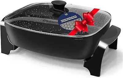 Elite Gourmet Extra Deep 10.5Qt Marbled Non-stick Electric Skillet • $59.89