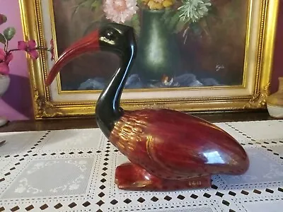 Vintage French Pottery Ibis Bird #1411 Dated 1987 • $34.99