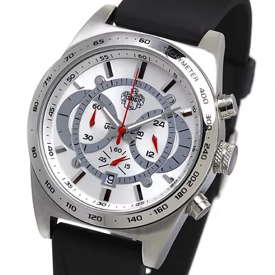 S.u.g. Typhoon Mens Miyota Os20 Quartz Chronograph Watch New White-silver  • $69.59