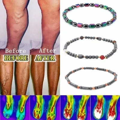 2022 Weight Loss Magnetic Therapy Anklet Bracelet Hematite Women Health Care  • $2.16