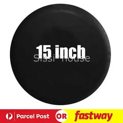 15 Inch Spare Wheel Cover Tyre Tire Bag Plain PVC Caravan Camper RV Motor OZ • $24.45