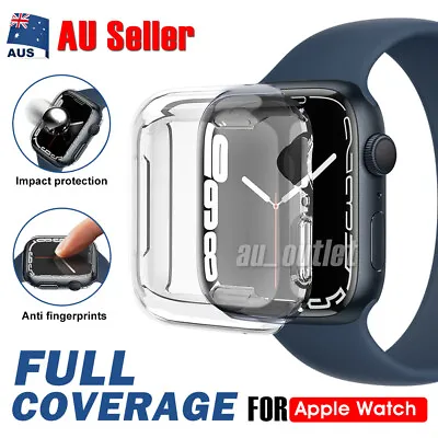 $6.49 • Buy For Apple Watch Series Ultra 8 SE 7 6 5 4 3 2 Full Case 49 41 45 40 44 38 42