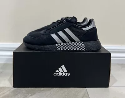 Adidas Marathon Tech Boost Black Silver Shoes Sneakers Mens Size US 9 New ✅ • $140