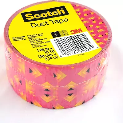 Scotch Pattern Duct Tape 1.88 Inch X 10 Yards (48mm × 914m) Pink Yellow Tribal • $5.49