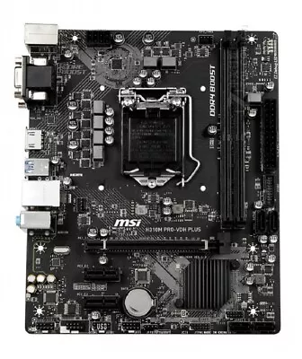 MSI PRO H310M PRO-VDH PLUS SATA 6Gb/s LGA 1151 Intel H310 MATX Intel Motherboard • $70.09