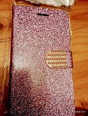 Bling Glitter🟣Case For IPhone 6Plus & 6s Plus💗Leather Book Wallet❤️Phone Cover • £8.99