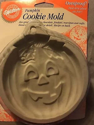 New WILTON Pumpkin Cookie Mold Chocolate Fondant Marzipan Crafts Vtg 1997 • $14.99
