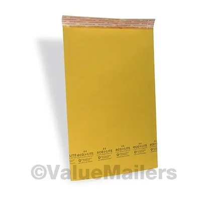 100 #4 9.5x14.5 ECOLITE Kraft Bubble Mailers Envelopes Bags 100 9X12 Poly Bags • $42.95