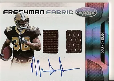 2011 Certified Mark Ingram Auto Dual Jersey JSY /299 Autograph • $49.99