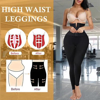 £12.79 • Buy Women High Waist Leggings Tummy Control Yoga Pants Body Shaper Slimming Corset