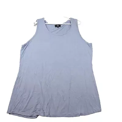 G By Giuliana Women’s Plus 2X Stretch Light Blue  Tank Top • $6.41