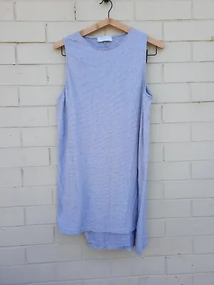 Viktoria Woods Stripe High Low Tank Designer Dress S Sale! • $10