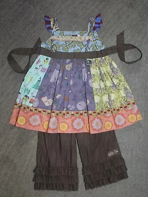 Matilda Jane (Heart Soul Pride) Broadway Knot Dress & Leggings - Size 2 - EUC • $34.99