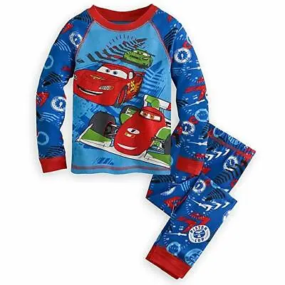 Disney Store Cars Lightning Mcqueen 2 PC Long Sleeve Pajama Set Size 10 • $25