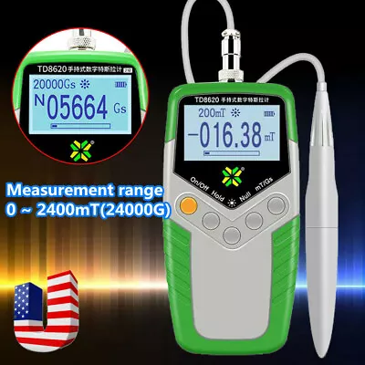 Digital Hand-held Gauss Meter Surface Magnetic Field Tester Magnetic Flux Meter • $72.20