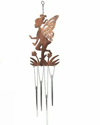 Bronze Garden Hanging Fairy Windchime Indoor Outdoor Wind Chime • £6.99