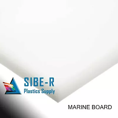 White Marine Board 1/4  X 8  X 12  Polymer Hdpe  Plastic Sheet ^ • $9.77