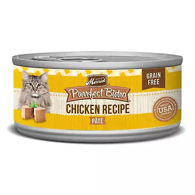 Merrick Chicken Pate Wet Cat Food High Protein Cat Food 5.5 Oz Cans (24 Pack) • $96.88