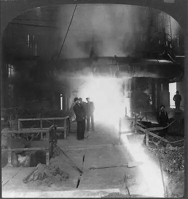 $10 • Buy Steel Corporation,Molten Iron,Blast Furnace,Homestead,Pennsylvania,c1907