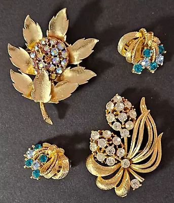 Vintage Signed Lisner High-End Lot Brooches/Earrings • $22.99