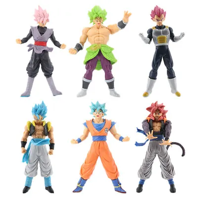 $32.99 • Buy 6 Pcs Dragon Ball Z Figures Set: Super Saiyan Goku Son Blue Gokou Vegeta & Broly