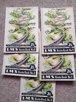 London Midland And Scottish Railway Route Books Nos. 1 To 5. 1947 • £8