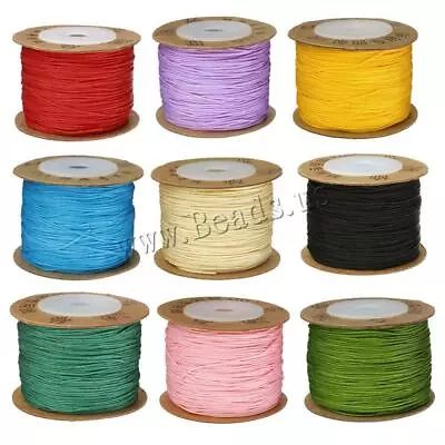 £3.99 • Buy 100m Nylon Cord Thread Chinese Knot Macrame Beading Bracelet Braided DIY 0.8mm 