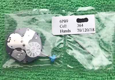 Original Miyota 6P89 Quartz Watch Movement With Stem 3 Hands • $18.99