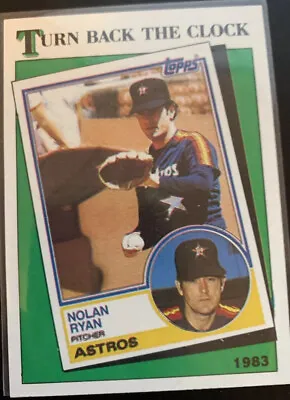 (RARE) 1988 Topps Nolan Ryan Baseball Card #661 Turn Back Clock 1983 Error Card • $350