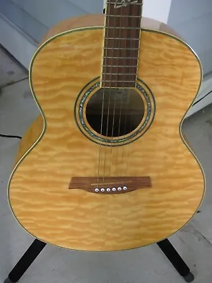 $99.99 • Buy Ibanez EW20QMBBD1201 Acoustic Guitar. Quilt Top. Soft Case