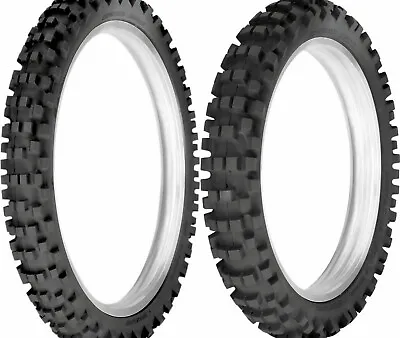 New Dunlop 80/100-21 & 120/90-19 D952 Off-Road MX Intermediate Terrain Tire Set  • $159.99