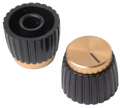 Marshall® Style Amp Knob Replacement GOLD Push On Fits Other British Amps • $7.92