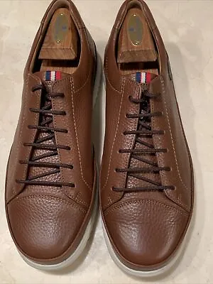 Mephisto ‘thomas’ Mens Brown Pebbled Leather Lace Up Shoe Size 9 $269 • $134