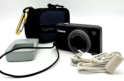 Canon PowerShot SX260 HS 12.1MP Black Digital Camera • $199