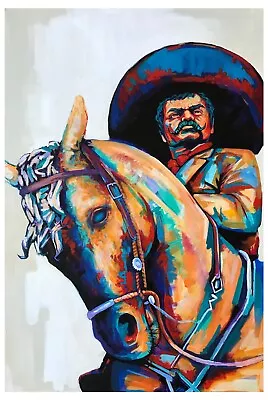 Zapata Mexican Revolutionary Poster Print 18x12 Original Artwork By Xilberto • $20