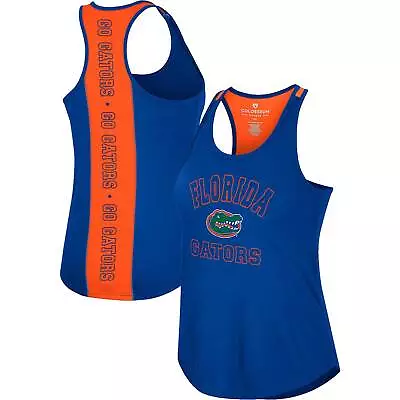 Women's Colosseum Royal Florida Gators 10 Days Racerback Scoop Neck Tank Top • $27.99