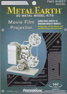Fascinations Metal Earth 3D Laser Cut Steel Model Kit - Vintage Movie Projector • $10.95