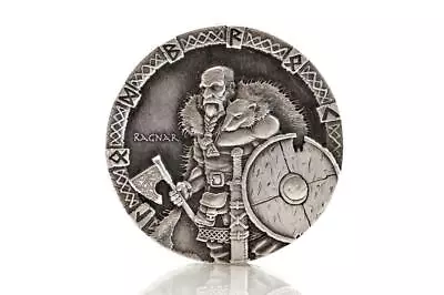 2015 2 Oz Silver Coin RAGNAR Viking Series By Scottsdale Mint .999 Silver #A372 • $139.99