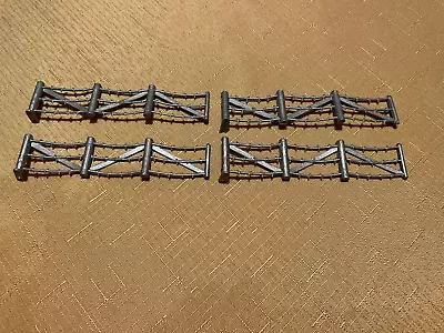 Marx Battleground Play Set Barbed Wire Fence Sections  Lot Of 4 • $4.59