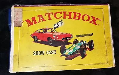 Vintage MATCHBOX Show Case 1966 Lesney Products With Partial Car Set • $49.99