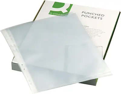 Q-Connect Punched Pocket A4 50micro Orange Peel (Pack Of 100) 1  • £12.90