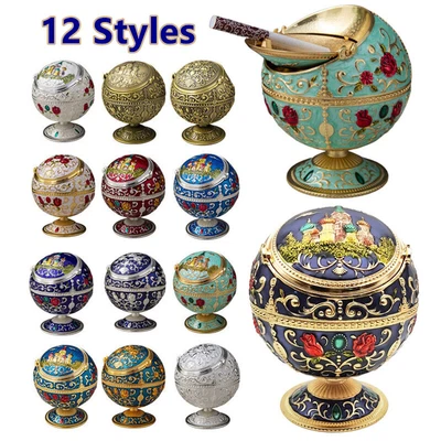 £5.70 • Buy Nordic Light Luxury Anti-fly Ash Windproof Ashtray With Lid Home Decor Men Gift