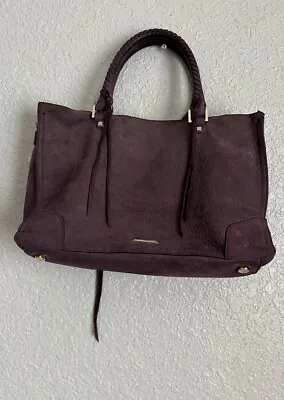 Rebecca Minkoff Regan Satchel Handbag Leather Lavender Purple Mauve • $31.45