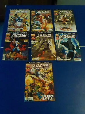 £6 • Buy Avengers Unconquered 1 To 7 Panini Comics Civil War 2009